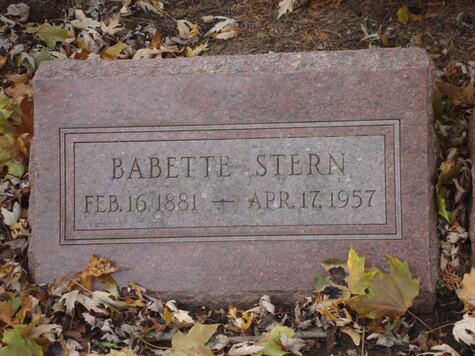 Grabstein Babette Stern