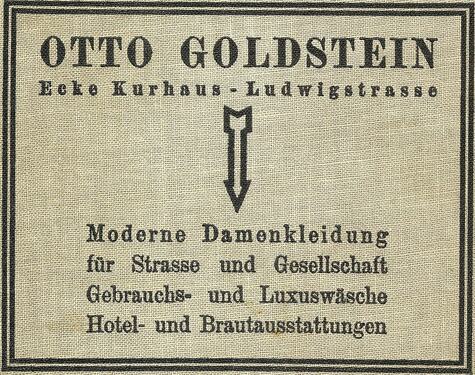 136_Werbeanzeige Otto Goldstein Adressbuch_1928-30