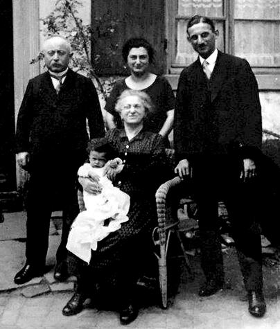 Familie Hilb-Hamburger 1930 - Rückseite des Hauses