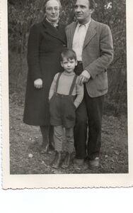 Maria, Fritz und Christoph ca. 1947