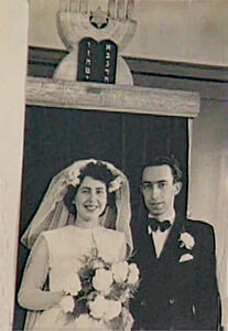 Hochzeitsfoto-Fred-und-Ellen,-1950